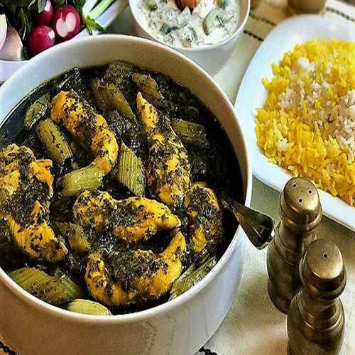 خورشت کرفس با مرغ