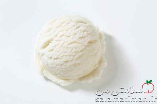 بستنی وانیلی (پرچرب)