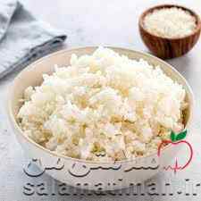 برنج سفید بدون گلوتن، پخته