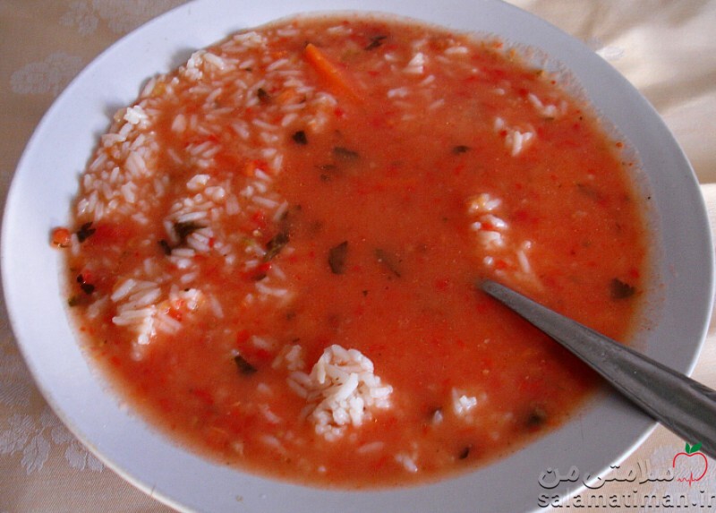 کنسرو سوپ برنج گوجه فرنگی(تغلیظ شده)